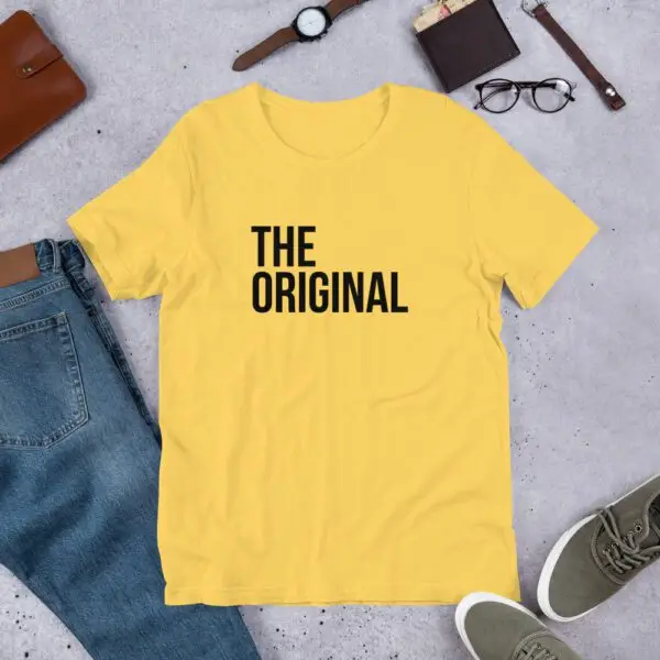 The Original Black Text Short-Sleeve Unisex T-Shirt - Image 6