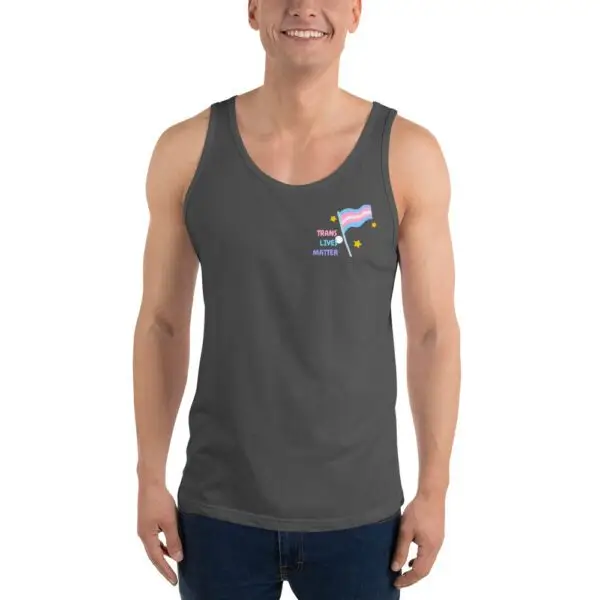 Trans Lives Matter LGBTQIA Pride Unisex Tank Top - Image 5