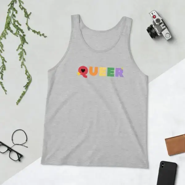 Queen LGBTQIA Pride Unisex Tank Top - Image 6