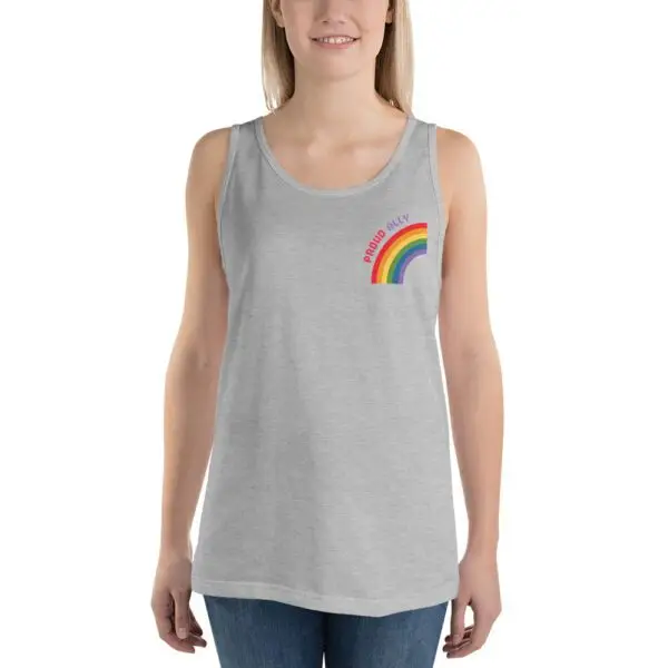 Proud Ally LGBTQIA Pride Unisex Tank Top - Image 6