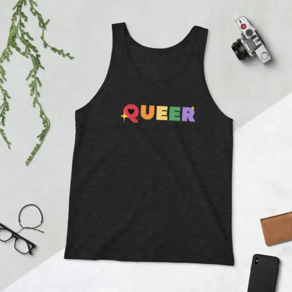 Queen LGBTQIA Pride Unisex Tank Top