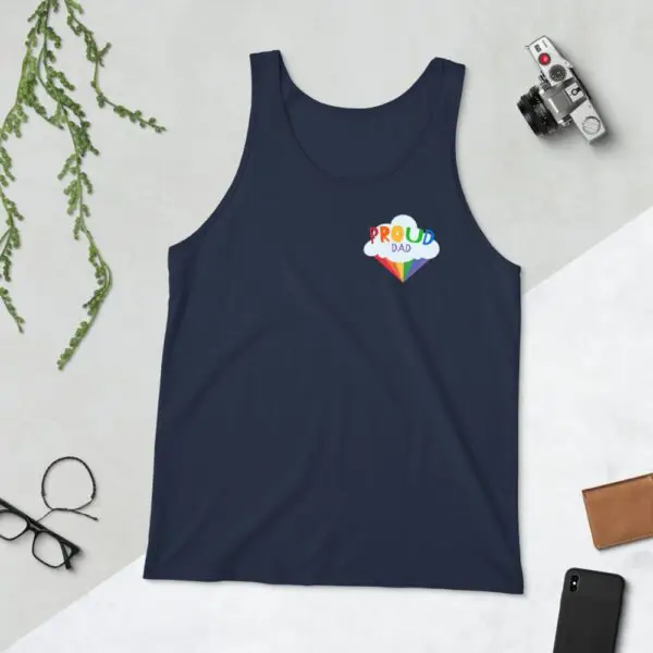Proud Dad LGBTQIA Pride Unisex Tank Top