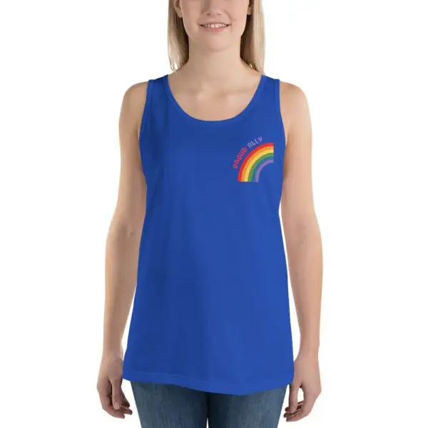 Proud Ally LGBTQIA Pride Unisex Tank Top - Image 4