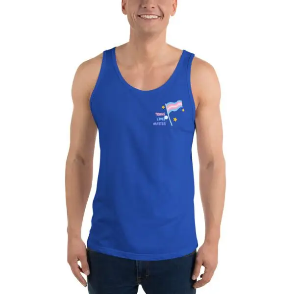 Trans Lives Matter LGBTQIA Pride Unisex Tank Top - Image 4