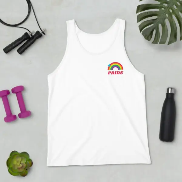 Pride Rainbow LGBTQIA Pride Unisex Tank Top - Image 6