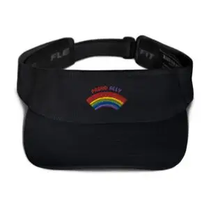 Embroidered Proud Ally LGBTQIA Pride Visor