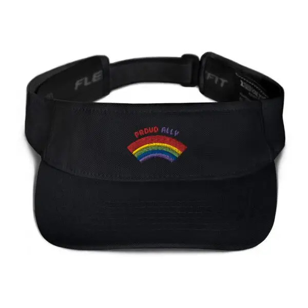 Embroidered Proud Ally LGBTQIA Pride Visor