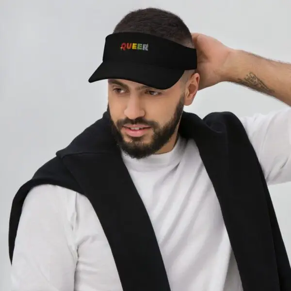Embroidered Queer LGBTQIA Pride Visor