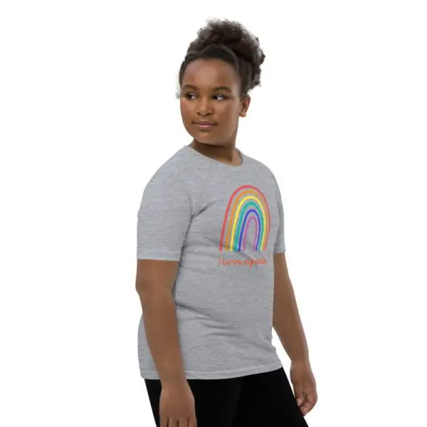 I Love My Dads LGBTQIA Pride Youth Short Sleeve T-Shirt - Image 13