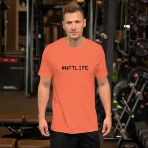 #NFT Life Black Text Short-Sleeve Unisex T-Shirt