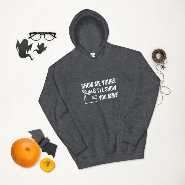 Show Me Yours Crypto Wallet Unisex Hoodie - Image 9