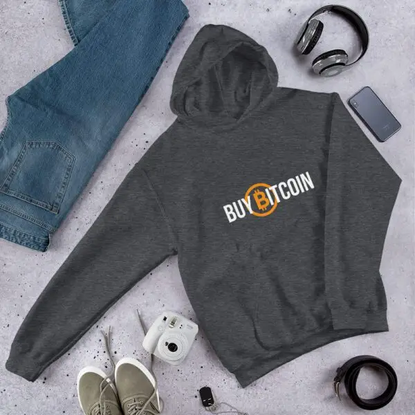 Buy Bitcoin Dark Unisex Hoodie - Image 5