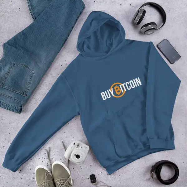 Buy Bitcoin Dark Unisex Hoodie - Image 6