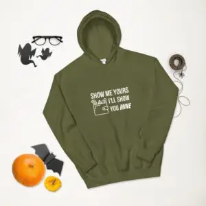 Show Me Yours Crypto Wallet Unisex Hoodie