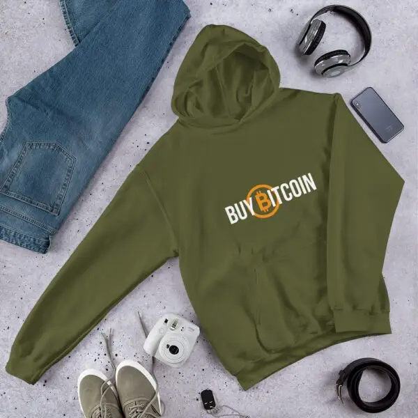 Buy Bitcoin Dark Unisex Hoodie - Image 7