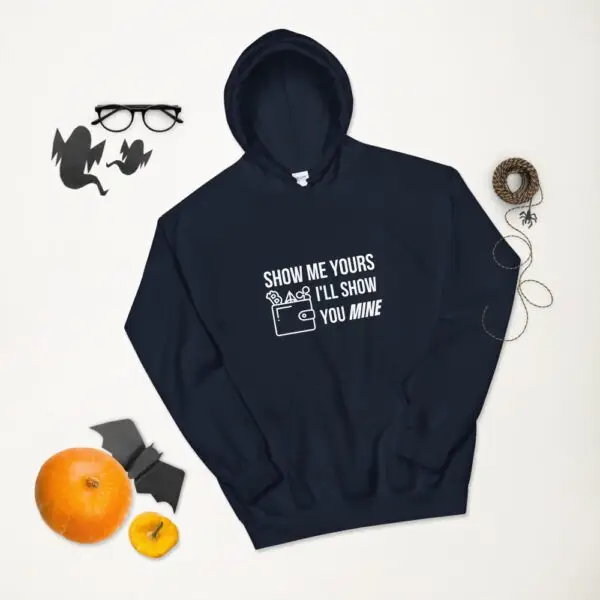 Show Me Yours Crypto Wallet Unisex Hoodie - Image 5