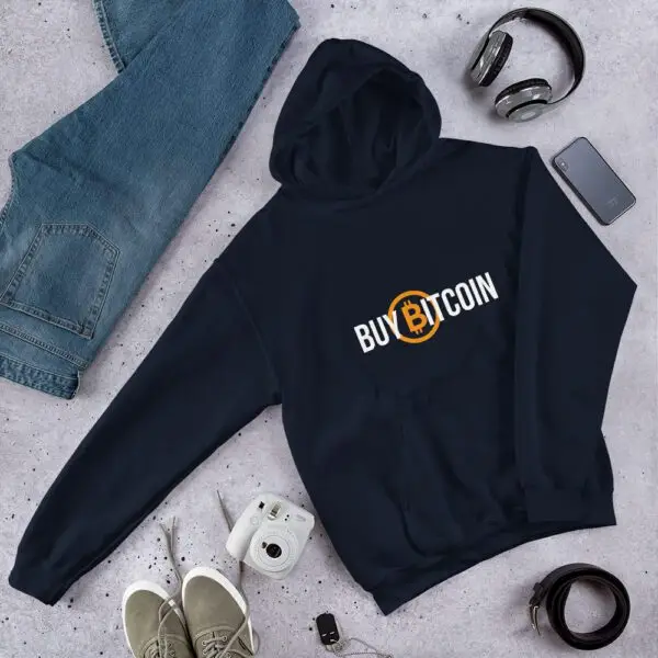 Buy Bitcoin Dark Unisex Hoodie - Image 2