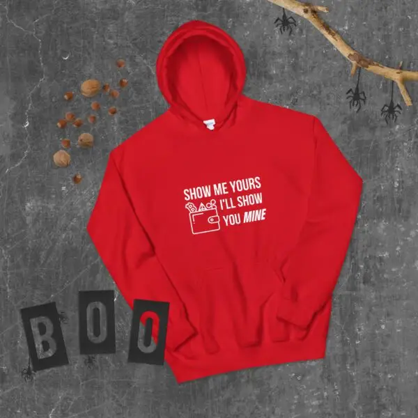 Show Me Yours Crypto Wallet Unisex Hoodie - Image 6