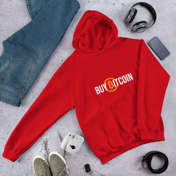 Buy Bitcoin Dark Unisex Hoodie - Image 4