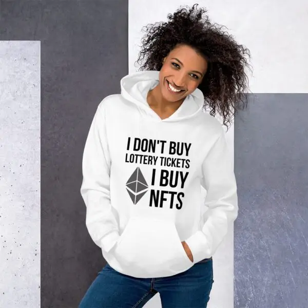 I don't buy lottery tickets, I buy NFTs Dark Unisex Hoodie