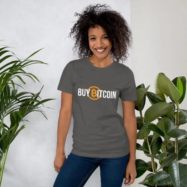 Buy Bitcoin Dark Short-Sleeve Unisex T-Shirt - Image 9