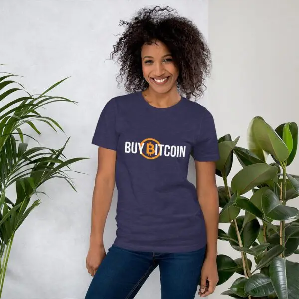 Buy Bitcoin Dark Short-Sleeve Unisex T-Shirt - Image 6