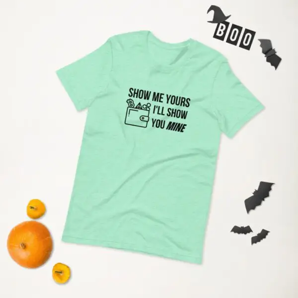 Show Me Yours Crypto Wallet Short-Sleeve Unisex T-Shirt - Image 11
