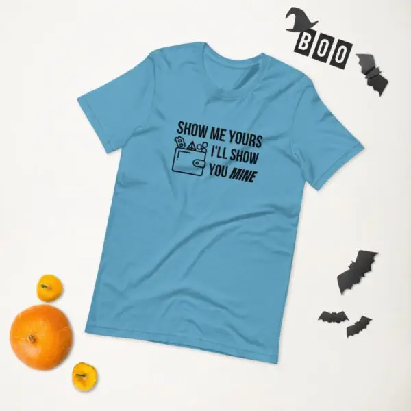 Show Me Yours Crypto Wallet Short-Sleeve Unisex T-Shirt - Image 3