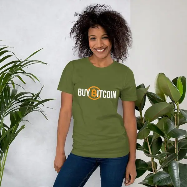 Buy Bitcoin Dark Short-Sleeve Unisex T-Shirt - Image 10