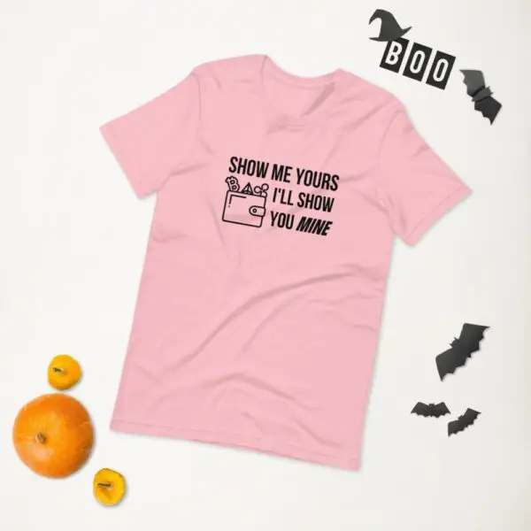 Show Me Yours Crypto Wallet Short-Sleeve Unisex T-Shirt - Image 7