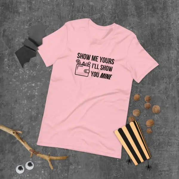 Show Me Yours Crypto Wallet Short-Sleeve Unisex T-Shirt - Image 6