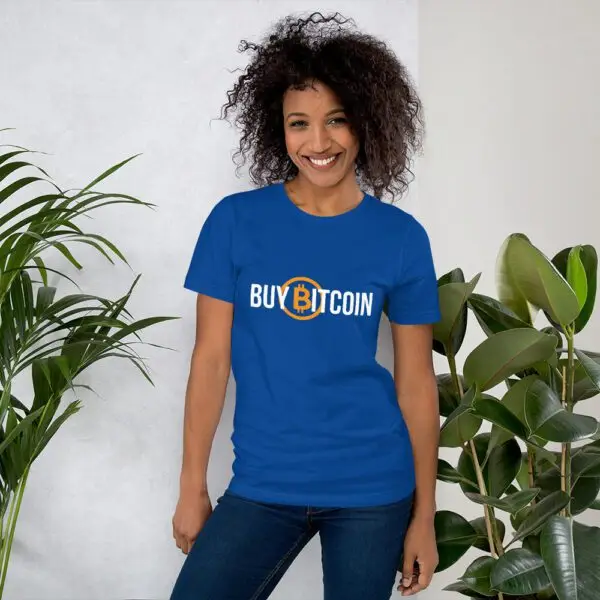 Buy Bitcoin Dark Short-Sleeve Unisex T-Shirt - Image 7