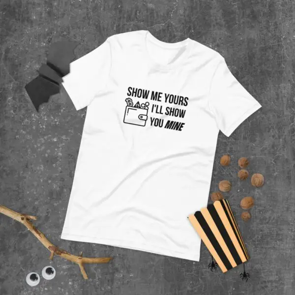 Show Me Yours Crypto Wallet Short-Sleeve Unisex T-Shirt
