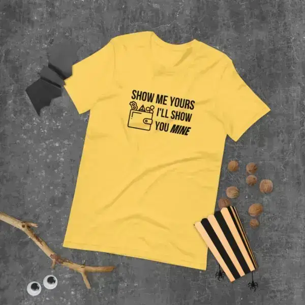 Show Me Yours Crypto Wallet Short-Sleeve Unisex T-Shirt - Image 8