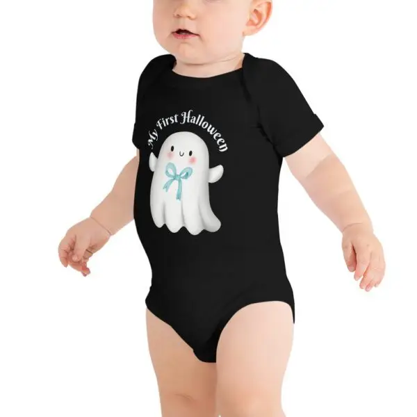 My First Halloween Baby dark short sleeve one piece