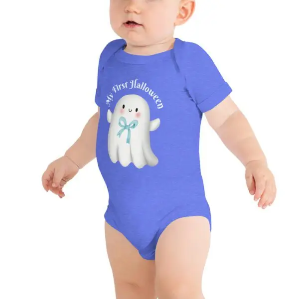 My First Halloween Baby dark short sleeve one piece - Image 3