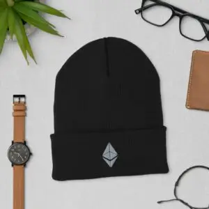 Ethereum Dark Cuffed Beanie