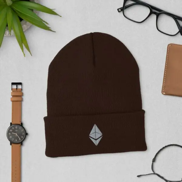 Ethereum Dark Cuffed Beanie - Image 2