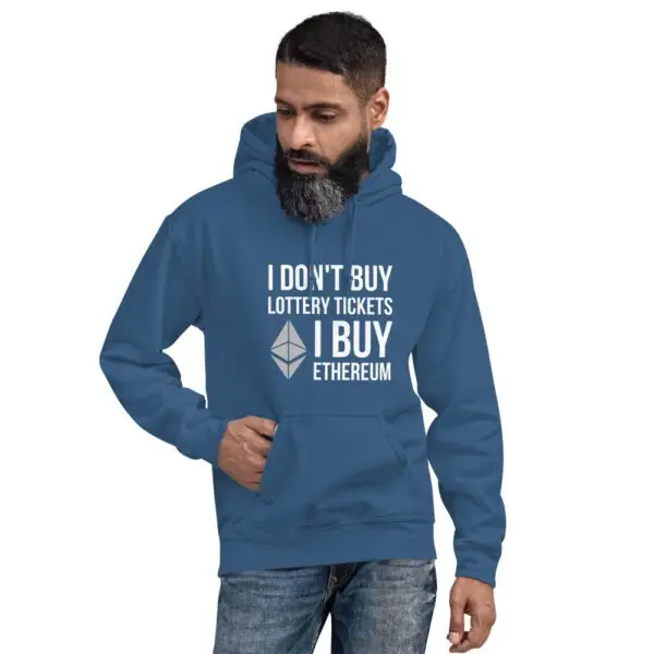 I Don't Buy Lottery Tickets I Buy Ethereum Dark Unisex Hoodie - Image 6