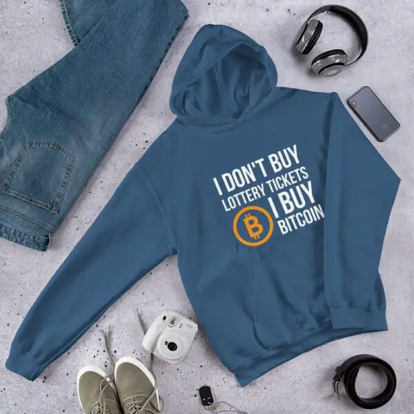 I Don't Buy Lottery Tickets I Buy Bitcoin Dark Unisex Hoodie - Image 6