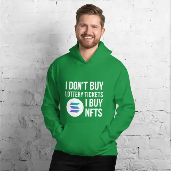 I Don't Buy Lottery Tickets I Buy NFTs Solana Dark Unisex Hoodie - Image 8