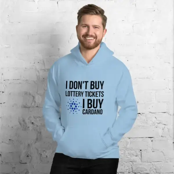 I Don't Buy Lottery Tickets I Buy Cardano Light Unisex Hoodie - Image 3