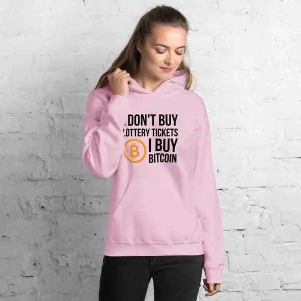 I Don't Buy Lottery Tickets I Buy Bitcoin Unisex Hoodie - Image 4