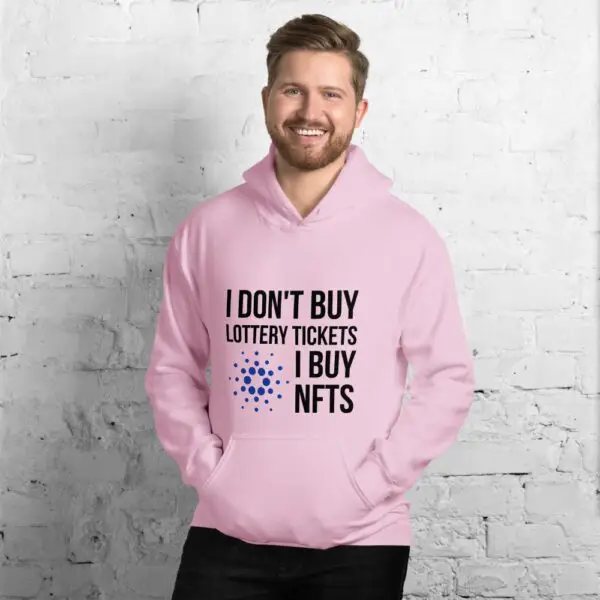I Don't Buy Lottery Tickets I Buy NFTs Cardano Unisex Hoodie - Image 4