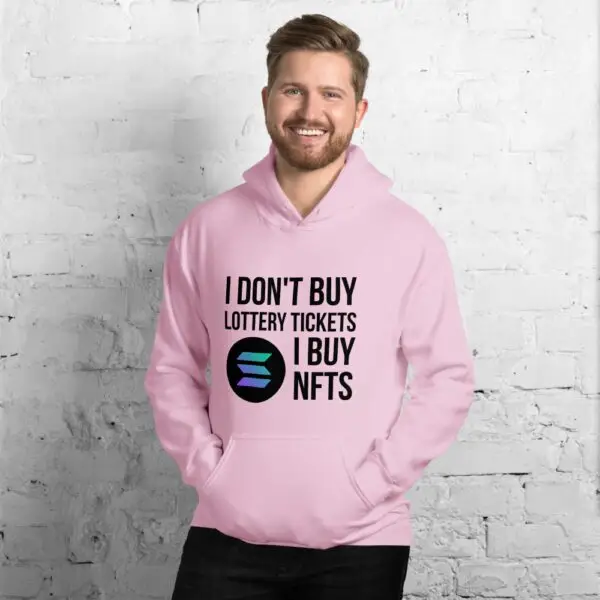 I Don't Buy Lottery Tickets I Buy NFTs Solana Unisex Hoodie - Image 4