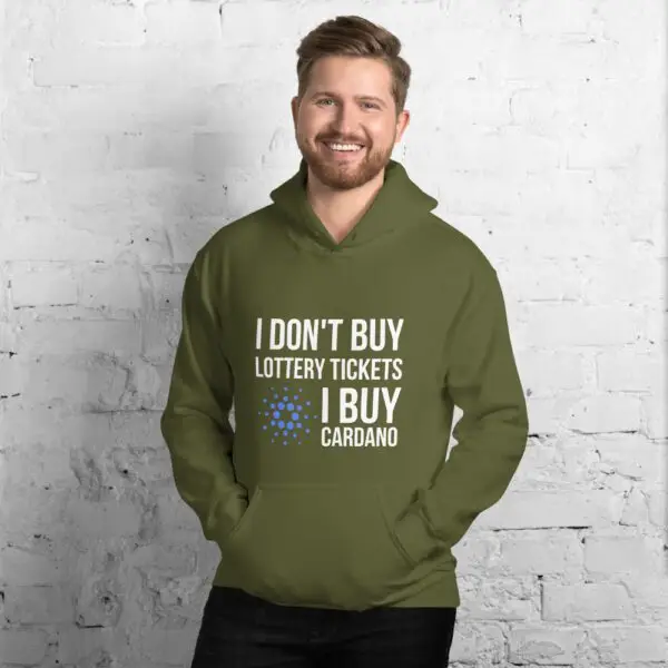 I Don't Buy Lottery Tickets I Buy Cardano Unisex Hoodie - Image 6