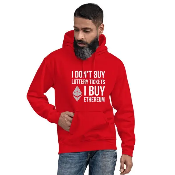 I Don't Buy Lottery Tickets I Buy Ethereum Dark Unisex Hoodie - Image 4