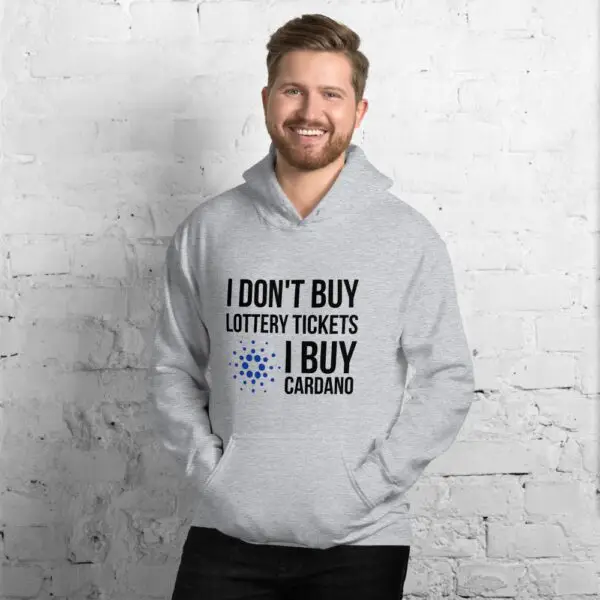 I Don't Buy Lottery Tickets I Buy Cardano Light Unisex Hoodie - Image 2