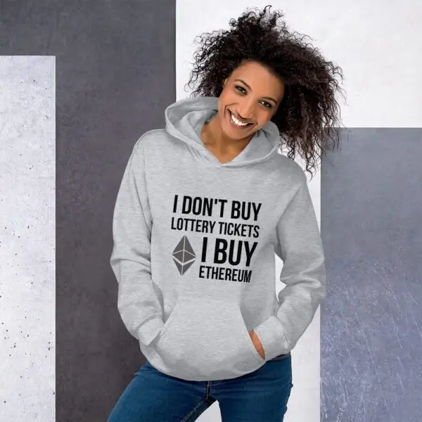 I Don't Buy Lottery Tickets I Buy Ethereum Unisex Hoodie - Image 2