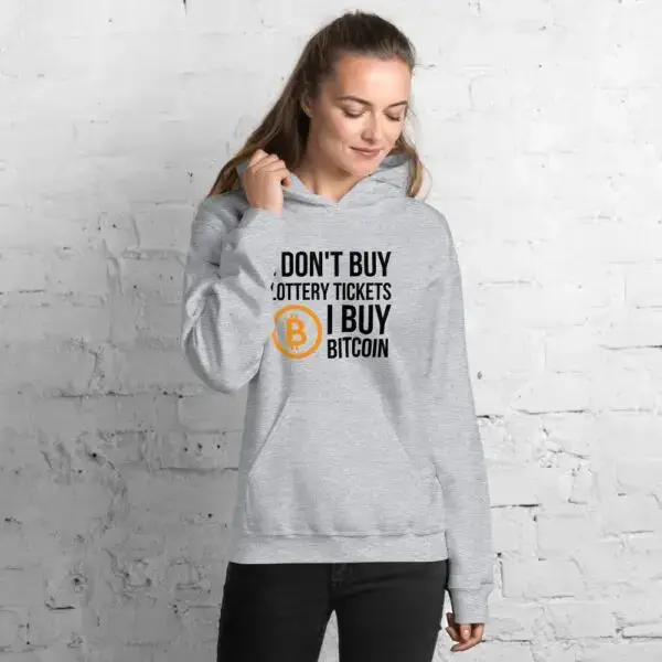 I Don't Buy Lottery Tickets I Buy Bitcoin Unisex Hoodie - Image 2